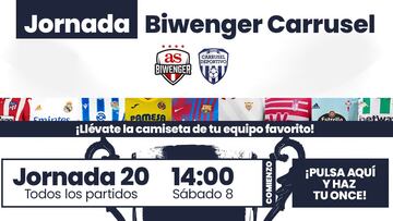 ¡La Jornada Biwenger Carrusel te trae el mejor regalo de Reyes: la camiseta de tu equipo favorito!