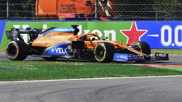 Carlos Sainz durante los Libres 3 del GP de Italia 2020.