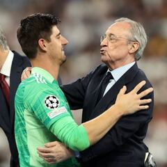 Courtois: “Me llevo bien con Florentino, pero tampoco nos enviamos wasaps”