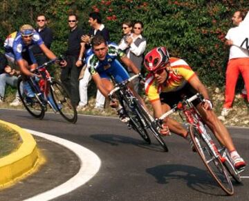 Freire durante el Campeonato Mundial en Ruta de Verona en 1999. 