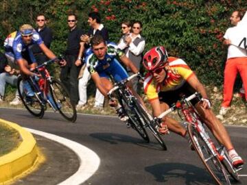 Freire durante el Campeonato Mundial en Ruta de Verona en 1999. 