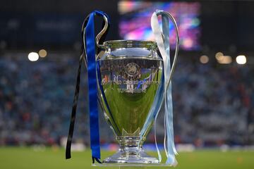 Imagen del trofeo de la Champions League.