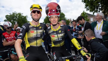 Kuss y Vingegaard posan para AS en el Tour de Francia.