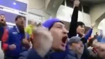 ¡Se volvió loco!: el notable festejo de Zamorano en el gol de Inter