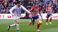 El Atl&eacute;tico contra el Valladolid. 