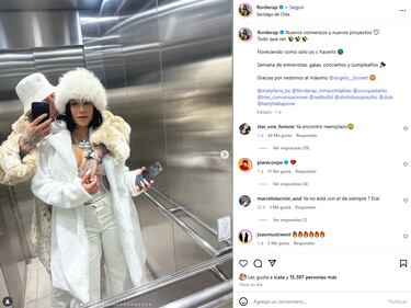 Cantante chilena presenta a su nueva pareja: “Floreciendo como sólo yo sé hacerlo”