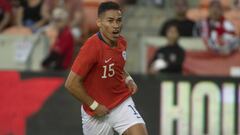 Opazo anotó ante EE.UU. su primer gol oficial por la Roja