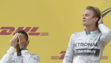 Tanto Hamilton como Rosberg lo primero que quieren es ganar el título de pilotos.