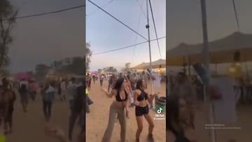 Vídeo: Momento exacto del ataque de misiles en Hamás durante el festival musical por la paz