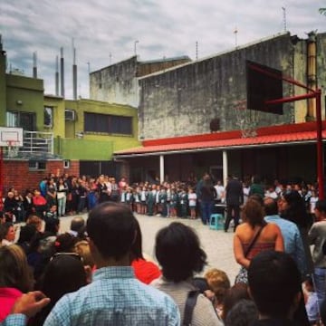 Guzmán Pereira pudo ir a la fiesta de fin de año del colegio de su hermano Agustín.