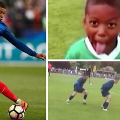 Locura total: las jugaditas de Mbappé con 10 años
