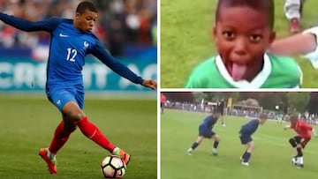 Locura total: las jugaditas de Mbappé con 10 años