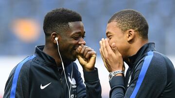 Dembélé habla sobre el no-fichaje de Mbappé