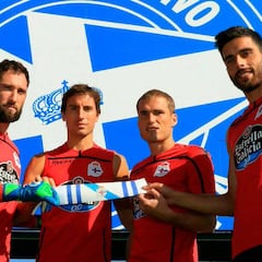 Mosquera, Bergantiños, Bóveda y Giménez, capitanes del Depor