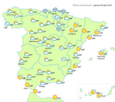 El tiempo este fin de semana: sigue el veranillo de San Miguel