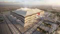 Iniciada su construcción en 2015 tras la demolición del antiguo Estadio Al Khor, Su forma se asemeja al de una tienda beduina. Tiene una capacidad para 60.000 espectadores.