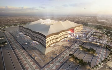 Iniciada su construcción en 2015 tras la demolición del antiguo Estadio Al Khor, Su forma se asemeja al de una tienda beduina. Tiene una capacidad para 60.000 espectadores.