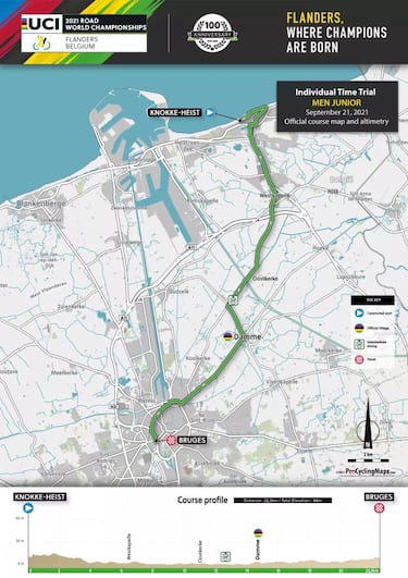 Mundiales de Ciclismo en Ruta de Flandes 2021: perfiles y recorrido