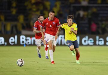 La Selección Colombia venció 3-1 a la Selección de Chile en el Metropolitano de Barranquilla por la fecha 10 de Eliminatorias Sudamericanas.