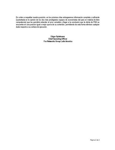 El desesperado lobby de Fox para no perder el CDF