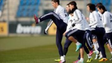 Entrenamiento del Real Madrid.