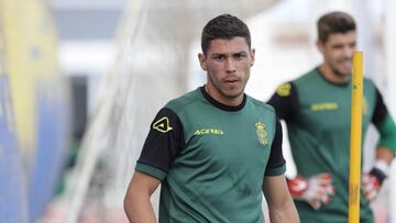 Raul Lizoain entrenando con la UD Las Palmas