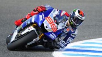 Lorenzo lideró la tabla de tiempos de la primera jornada de entrenamientos en Jerez.