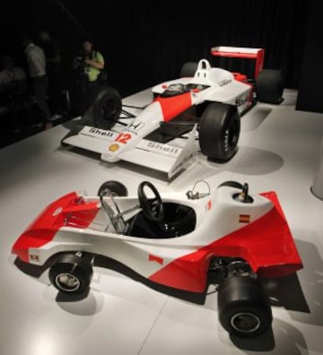 McLaren MP4/4 de Senna, ídolo del asturiano.