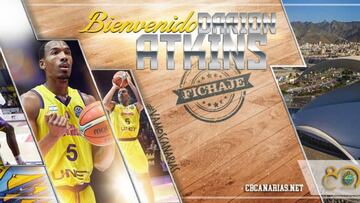 Darion Atkins tambi¨¦n llega al Iberostar Tenerife de Vidorreta