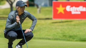 La inglesa Melissa Reid nuevo l&iacute;der del Estrella Damm Open con r&eacute;cord del campo sumando 62 golpes (9 bajo par).