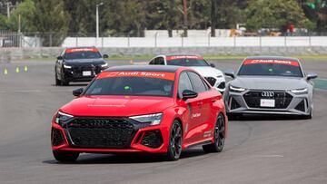 El Audi en las pruebas de manejo que se realizaron.