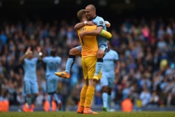 El City celebra su triunfo ante el Southampton. Terminaron como subcampeones. 