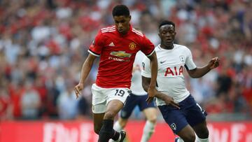 El delantero ingl&eacute;s del Manchester United, Marcus Rashford, durante un partido.