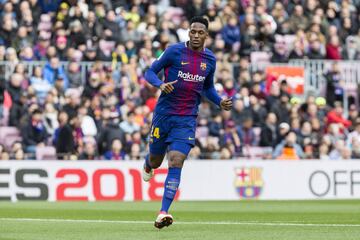 Gran debut de Yerry Mina en la defensa del Barcelona 