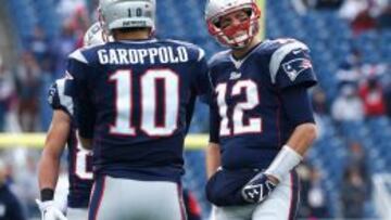 Tom Brady y Jimmy Garoppolo
