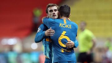 Koke y Griezmann.