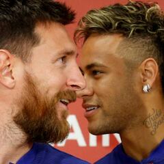 El entorno de Neymar responde al guiño de Messi