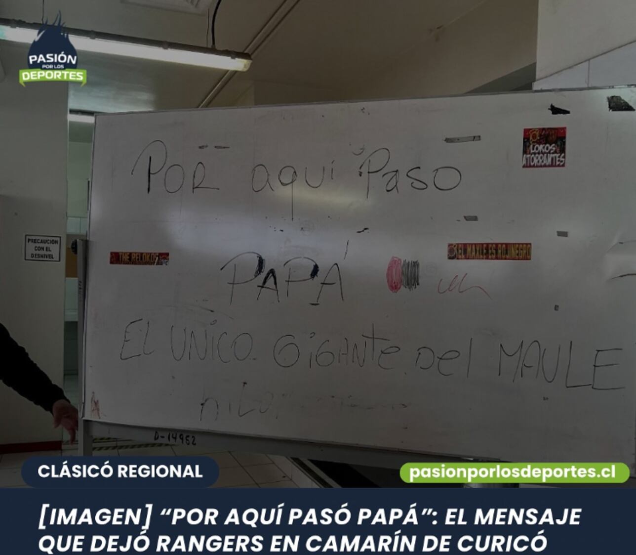 Rangers le ganó a Curicó de visita y le dejó este mensaje en el camarín