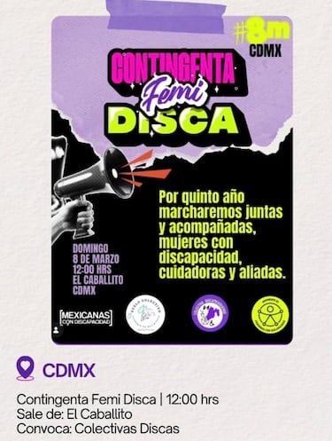 Marcha 8M por Día de la Mujer en CDMX: contingentes, horarios y puntos de reunión este 2026
