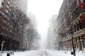 Nueva York bajo la nieve: imágenes impresionantes