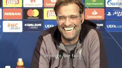 jURGEN KLOPP RIENDOSE