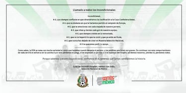 Selección Mexicana advierte que puede perder juegos por el grito