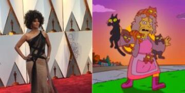 "Los Simpsons también predijeron lo de Halle Berry en los #oscars". Albert Medrán  @medri 