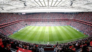 San Mam&eacute;s, en el partido entre Athletic y Rayo.