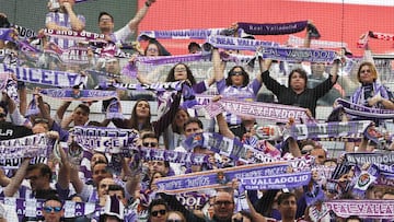 El conjunto pucelano no se sintió solo en el Metropolitano.
