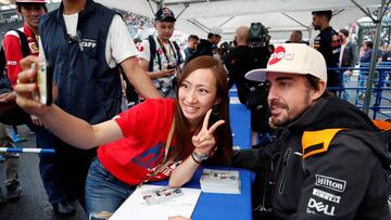 Fernando Alonso en Suzuka.