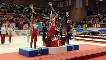El ruso Artur Kalaloyan, oro; el japonés Kazuma Kaya, plata, y el español Nestor Abad, los grandes triunfadores masculinos del Memorial Blume.
