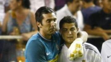 Buffon, con Cristiano.