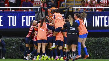 during the 10th round match between Guadalajara and America as part of the Liga BBVA MX Femenil, Torneo Clausura 2026 at Akron Stadium, on March 10, 2026 in Guadalajara, Jalisco, Mexico.