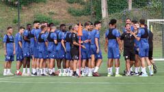 Charla de Guede en la pretemporada de Estepona.